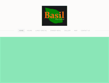 Tablet Screenshot of basilthaicuisine.com